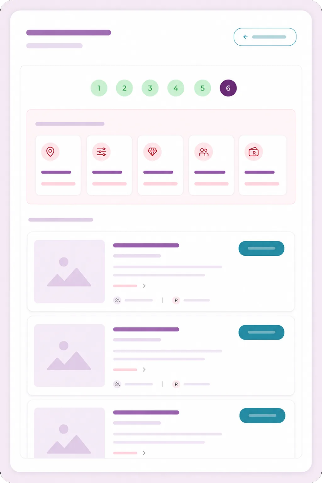 The Madly venue and vendor finder, listing matched South African venues and suppliers